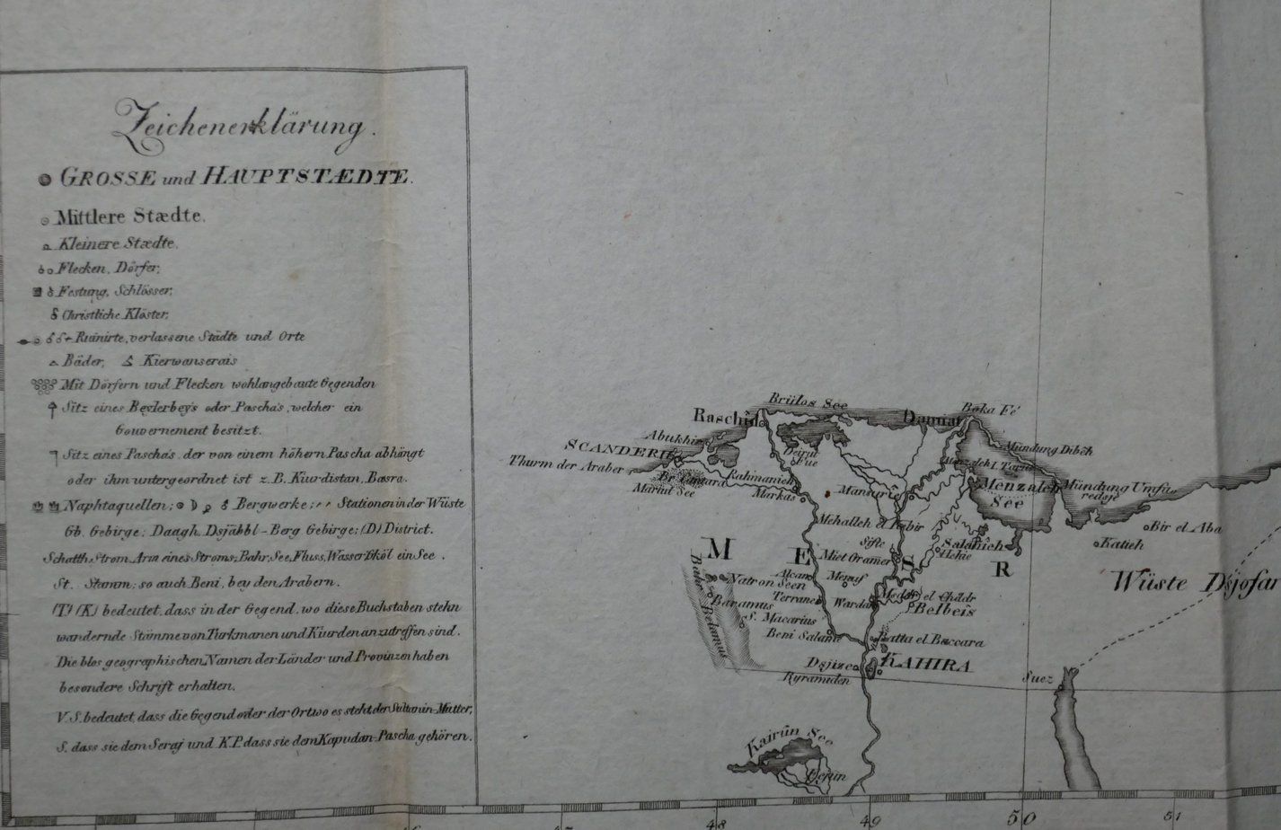Asiatische Turkey Antique Map Ottoman Empire 1807 photo for sale