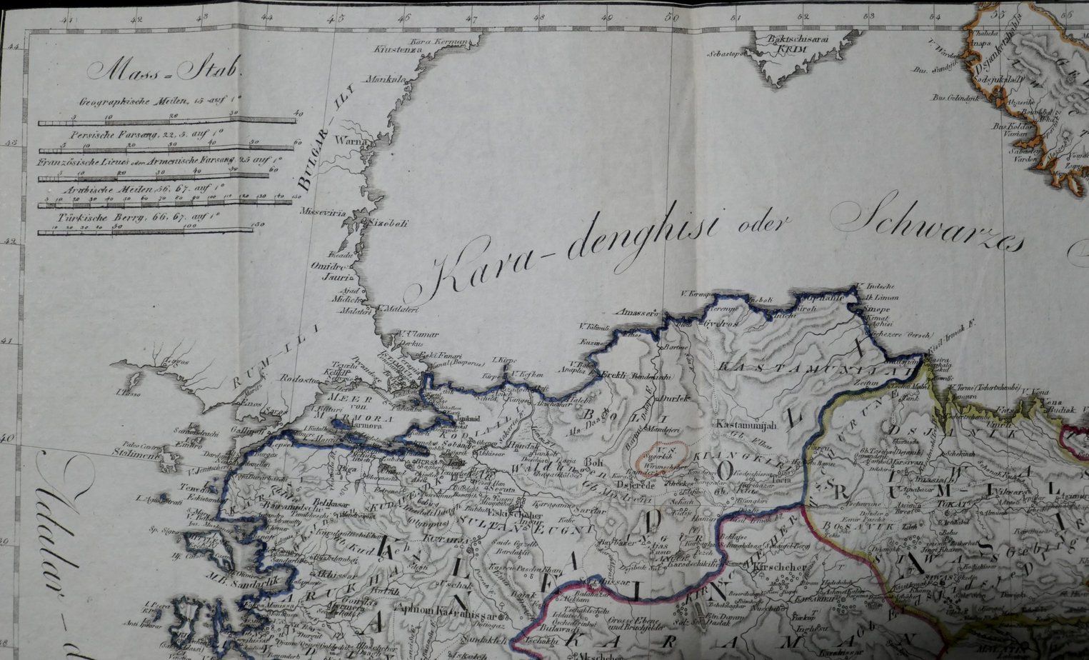 Asiatische Turkey Antique Map Ottoman Empire 1807 photo Art
