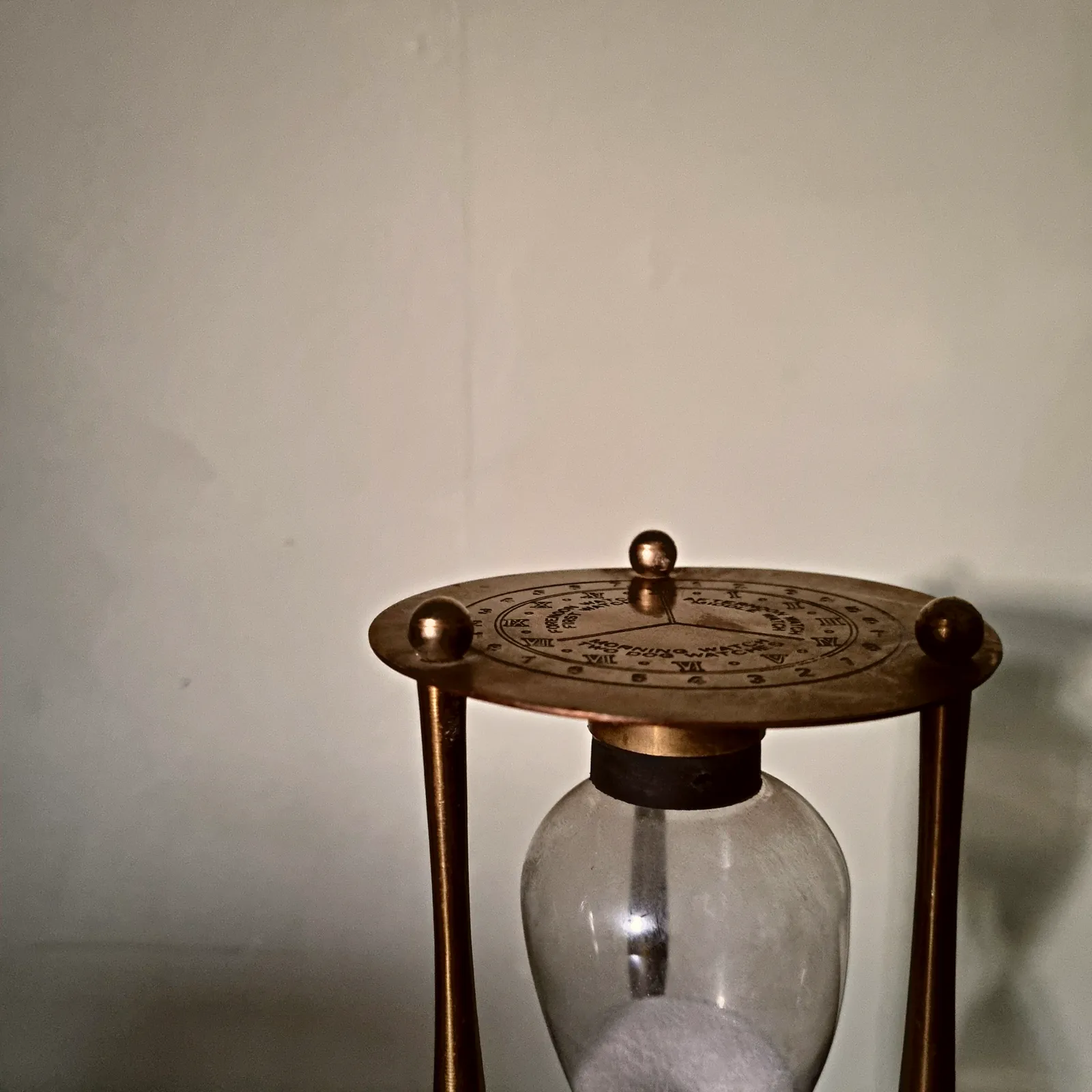 Antique Solid Brass Sand Clock photo for sale