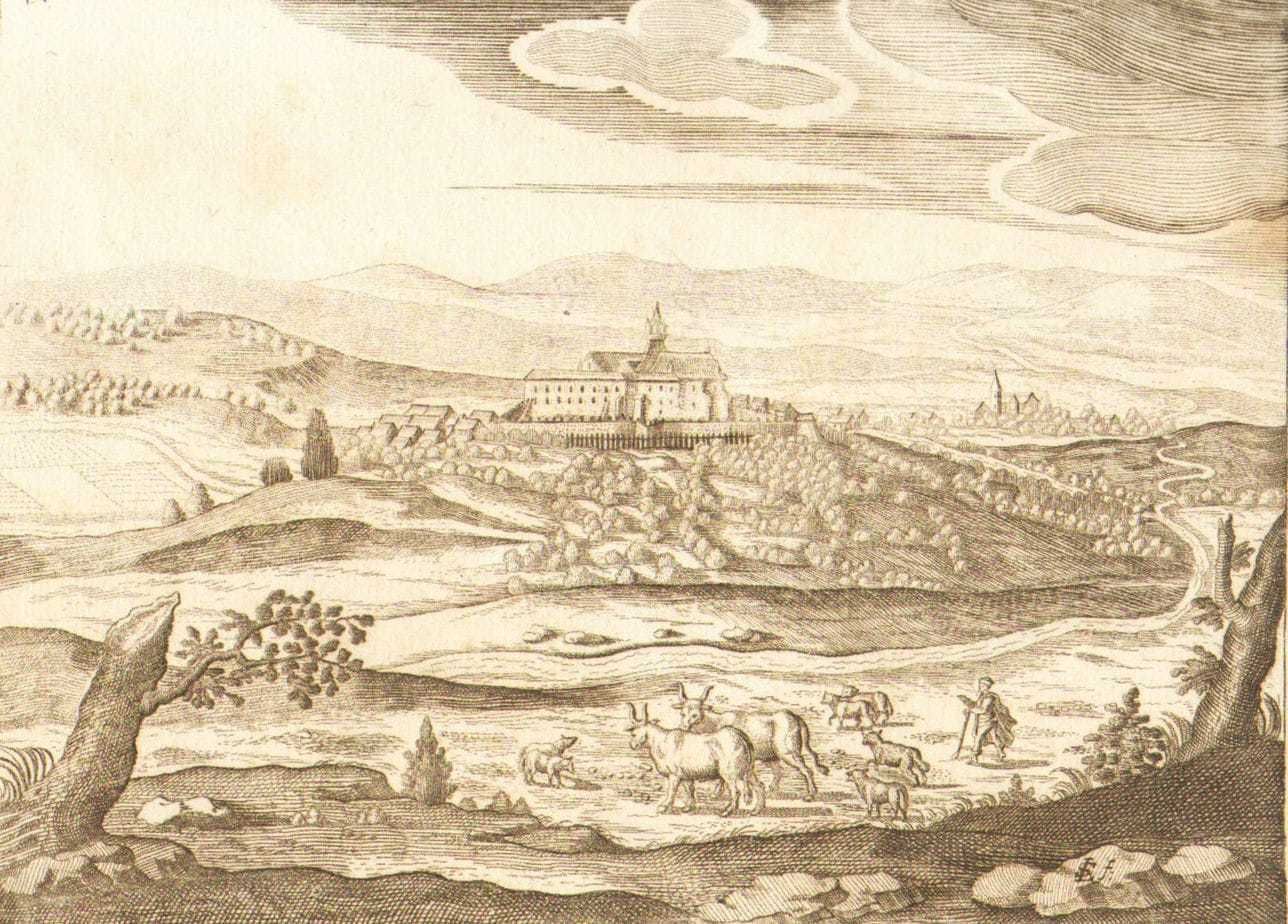 1665 Copperplate Hungary Engraving Fortress Sengrot Lukas Schnitzer German