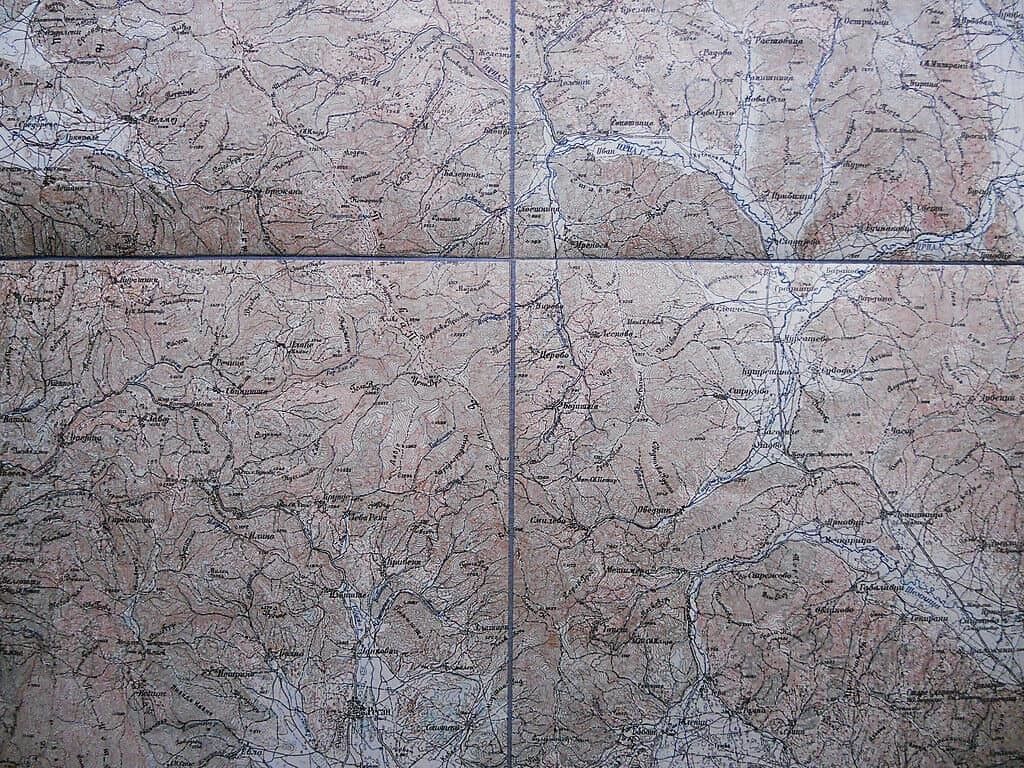 Original Military Topographic Detailed Map Macedonia Resen Resan Krusevo Wwi photo for sale