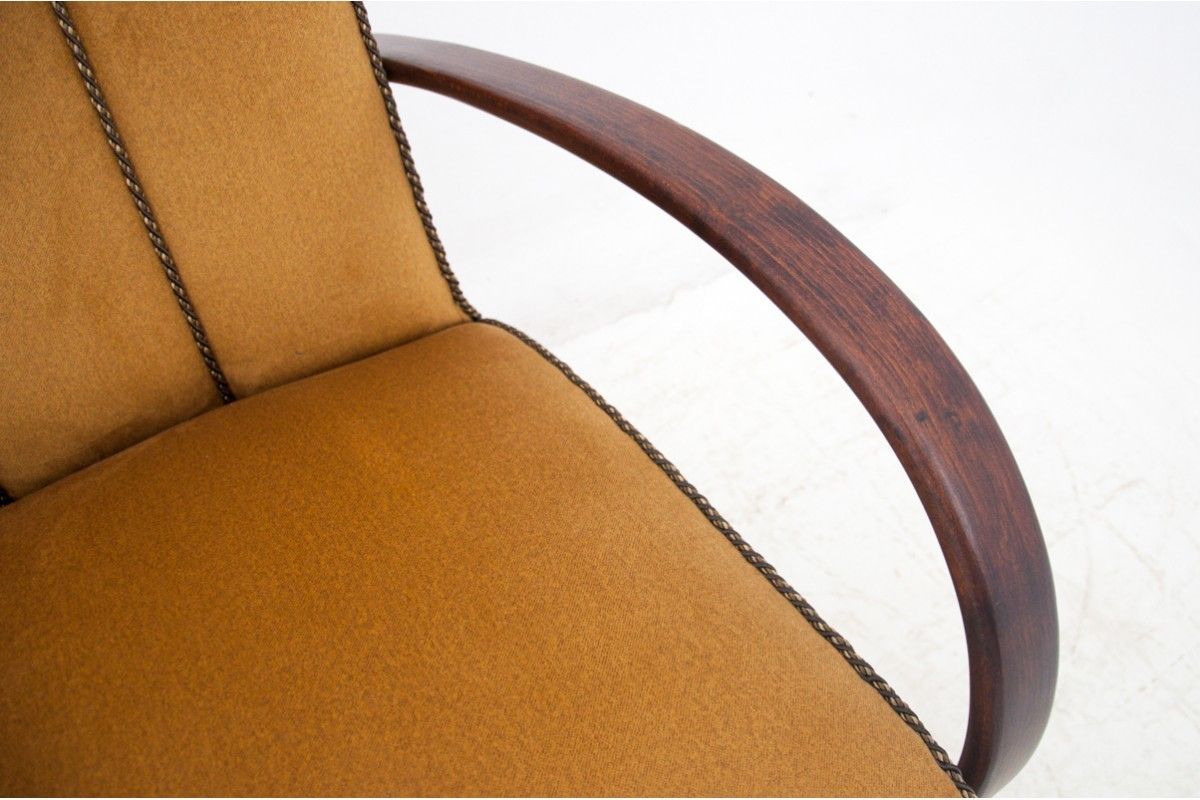 Art Deco Yellow Armchairs By J. Halabala, Czechoslovakia, 1930s photo Furniture