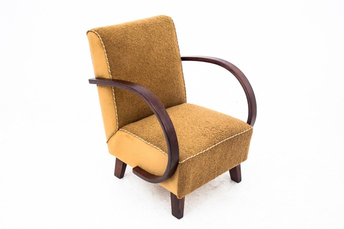 Furniture Art Deco Armchairs, Designed By J. Halabala, Czech Republic, 1930s. After Renovation. photo