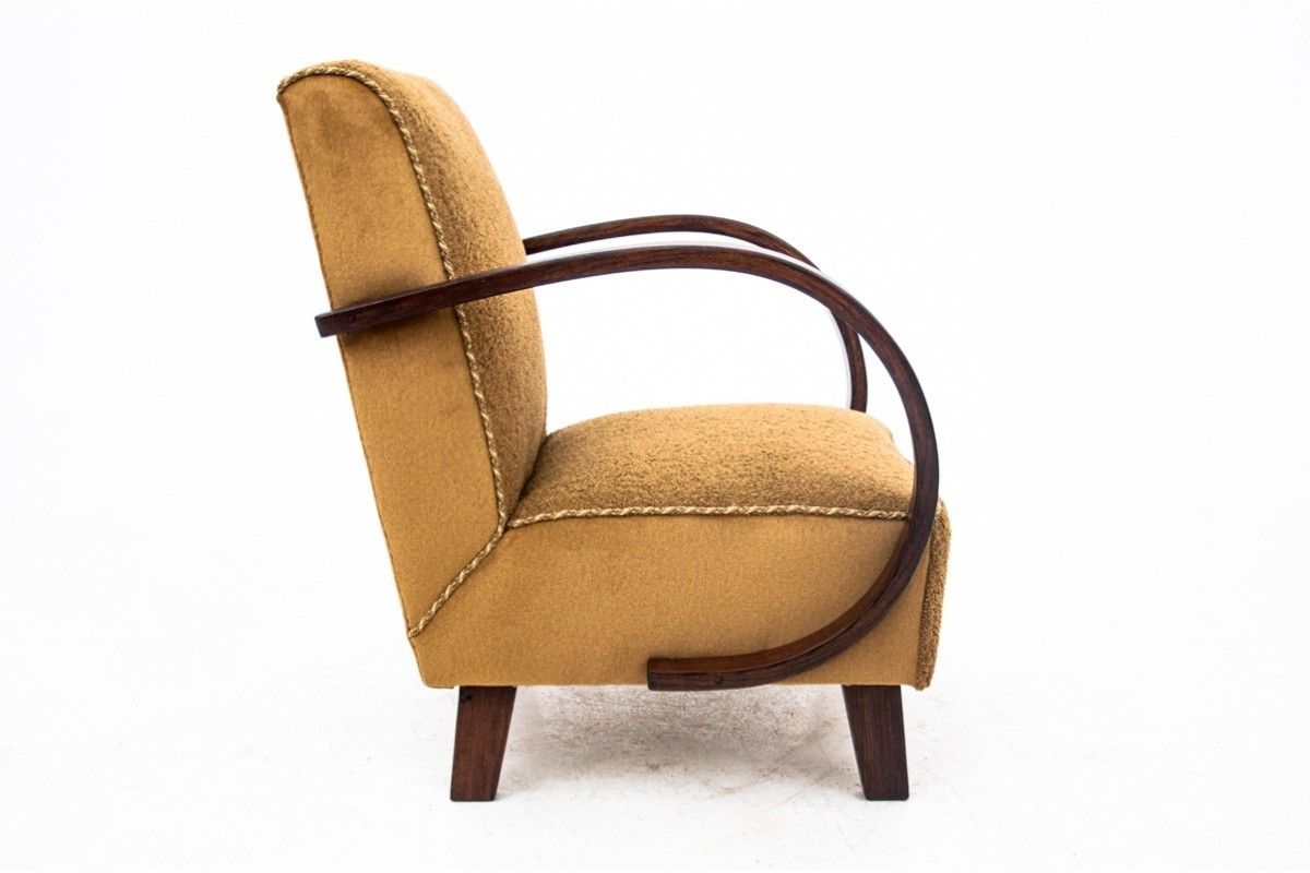1950.0 Art Deco Armchairs, Designed By J. Halabala, Czech Republic, 1930s. After Renovation. photo