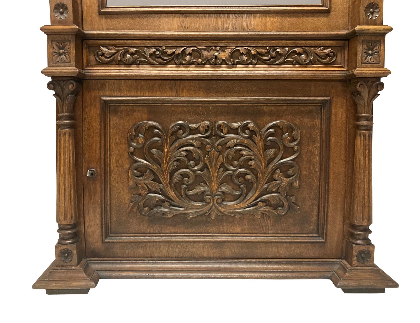 An English XIX Century Gun Cabinet In The Romanesque Manner photo furniture