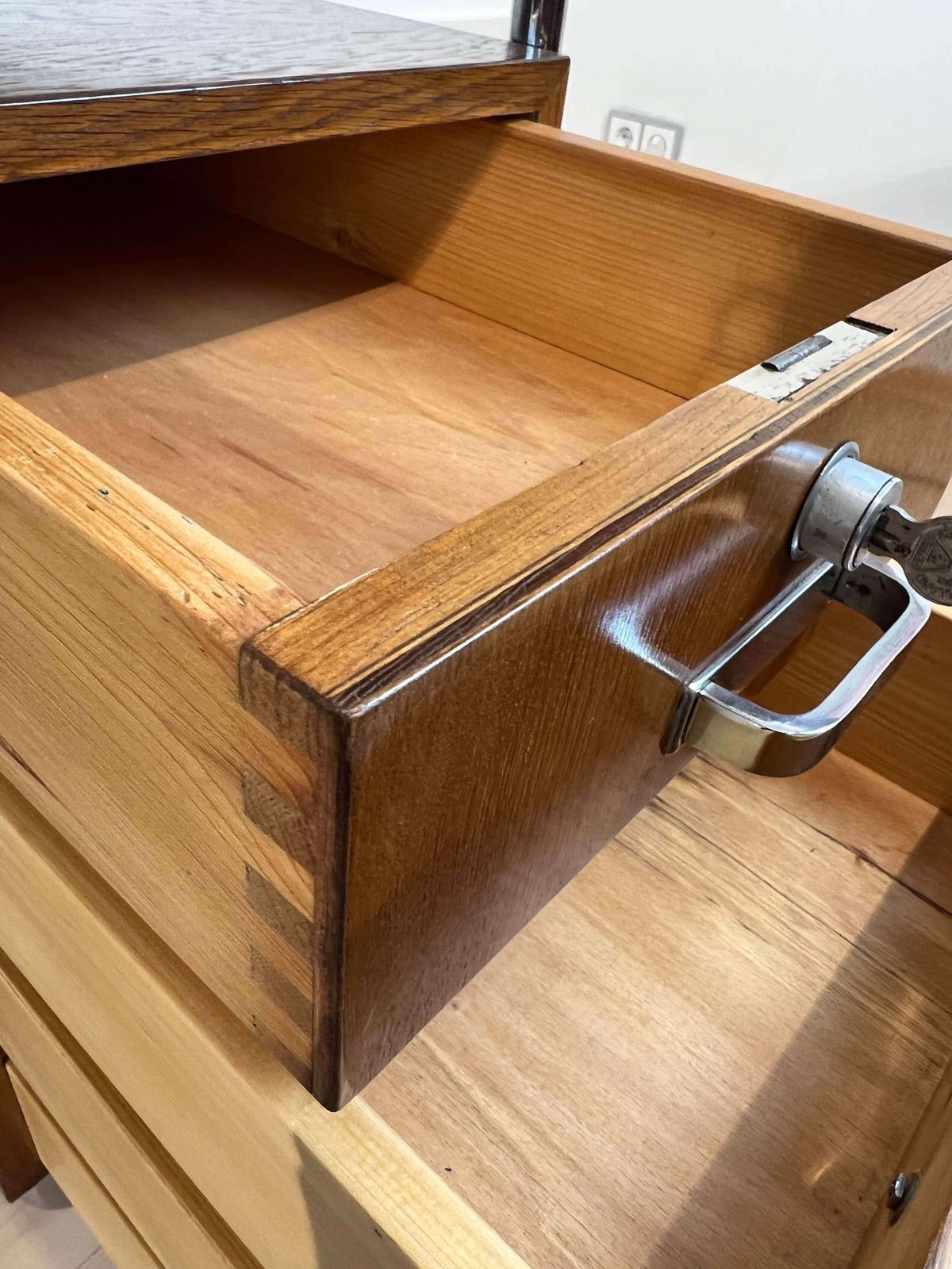 Furniture Bauhaus Desk By Mücke Melder, Steeltubes And Oak Veneer, Czech, Circa 1940 photo