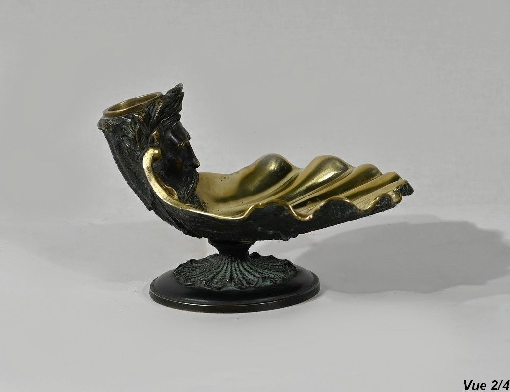 Inkwell In Bronze With Double Patina   2nd Part Of The 19th Century photo buy