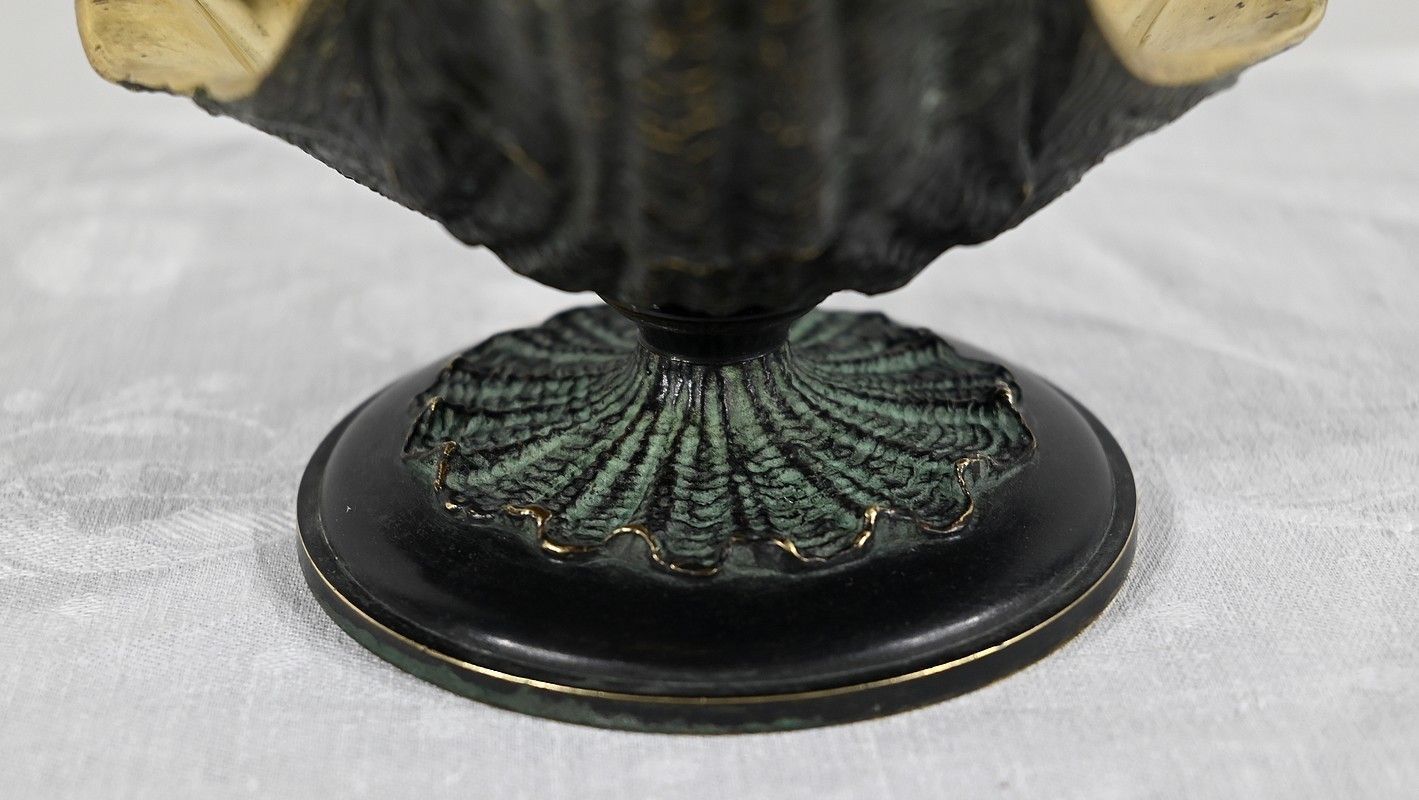 photo vinterior Inkwell In Bronze With Double Patina   2nd Part Of The 19th Century