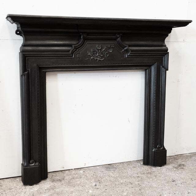 photo for sale Antique Cast Iron Fireplace Surround