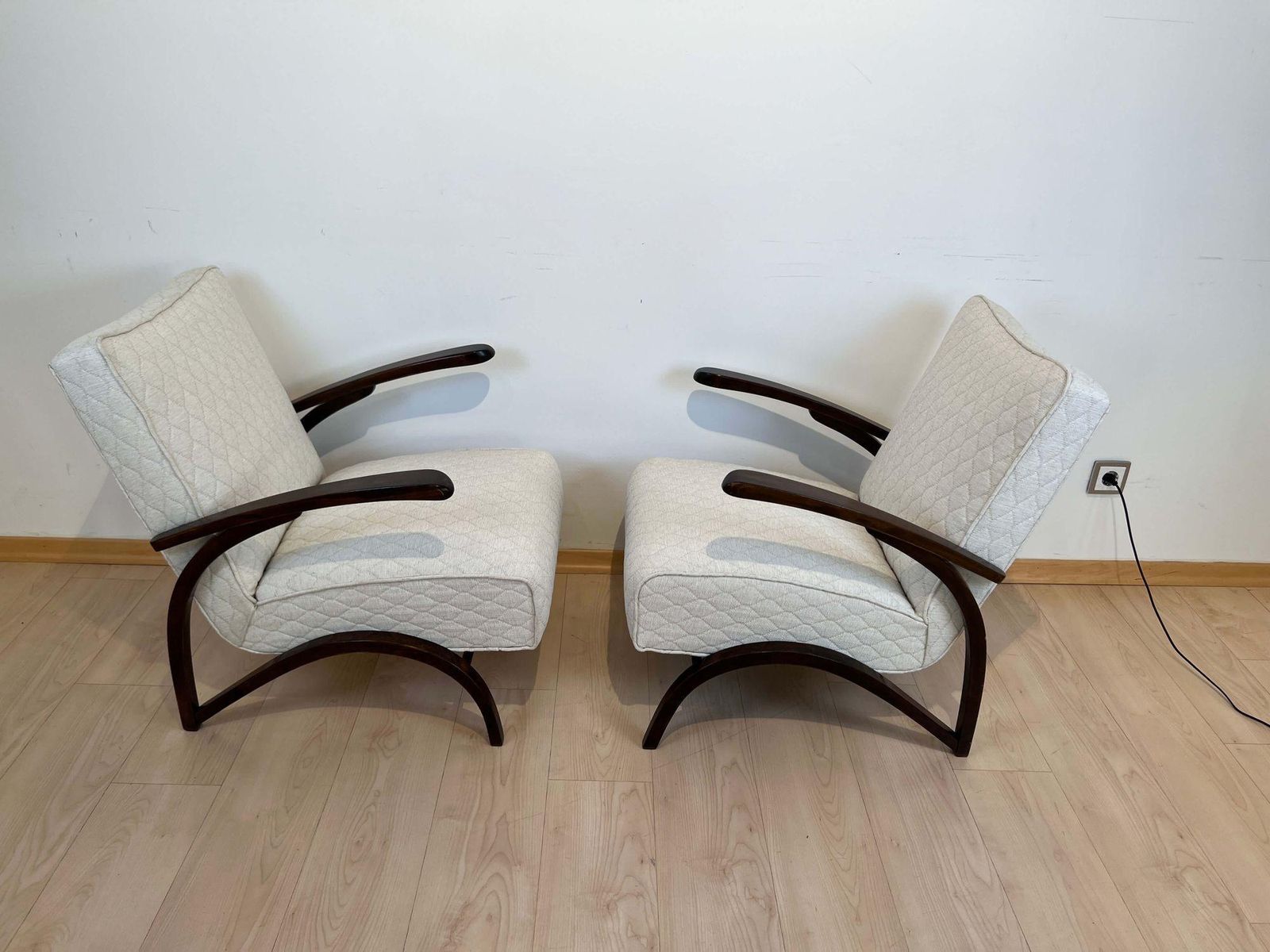 Art Deco Lounge Chairs By J. Halabala, Czech Republic, Circa 1930 photo 3591.04