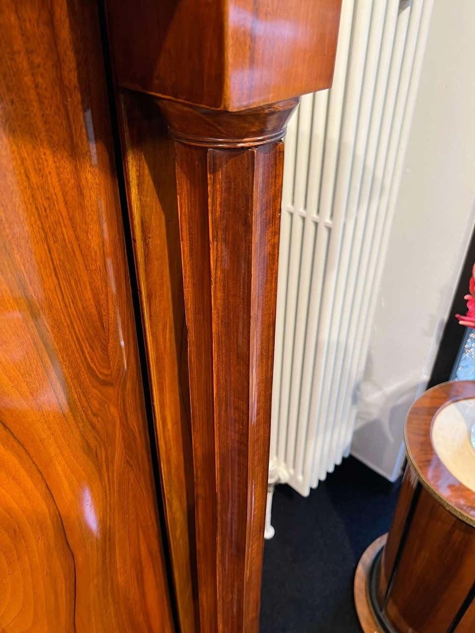 Biedermeier Armoire, Walnut Veneer, Full Columns, Austria/Vienna Around 1825 photo buy