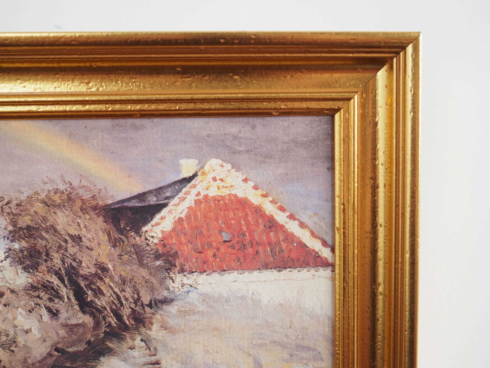 Painting „The Rainbow Over The Village”, Scandinavian Design, 1960s photo buy
