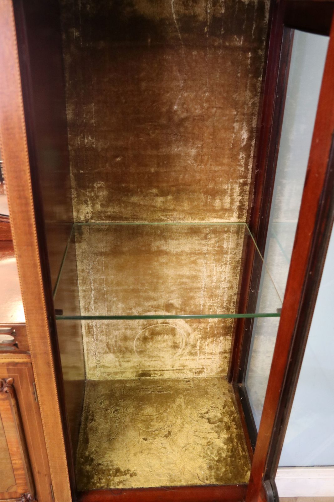 photo for sale A Lovely Late 19th Century Inlaid Mahogany Cabinet.