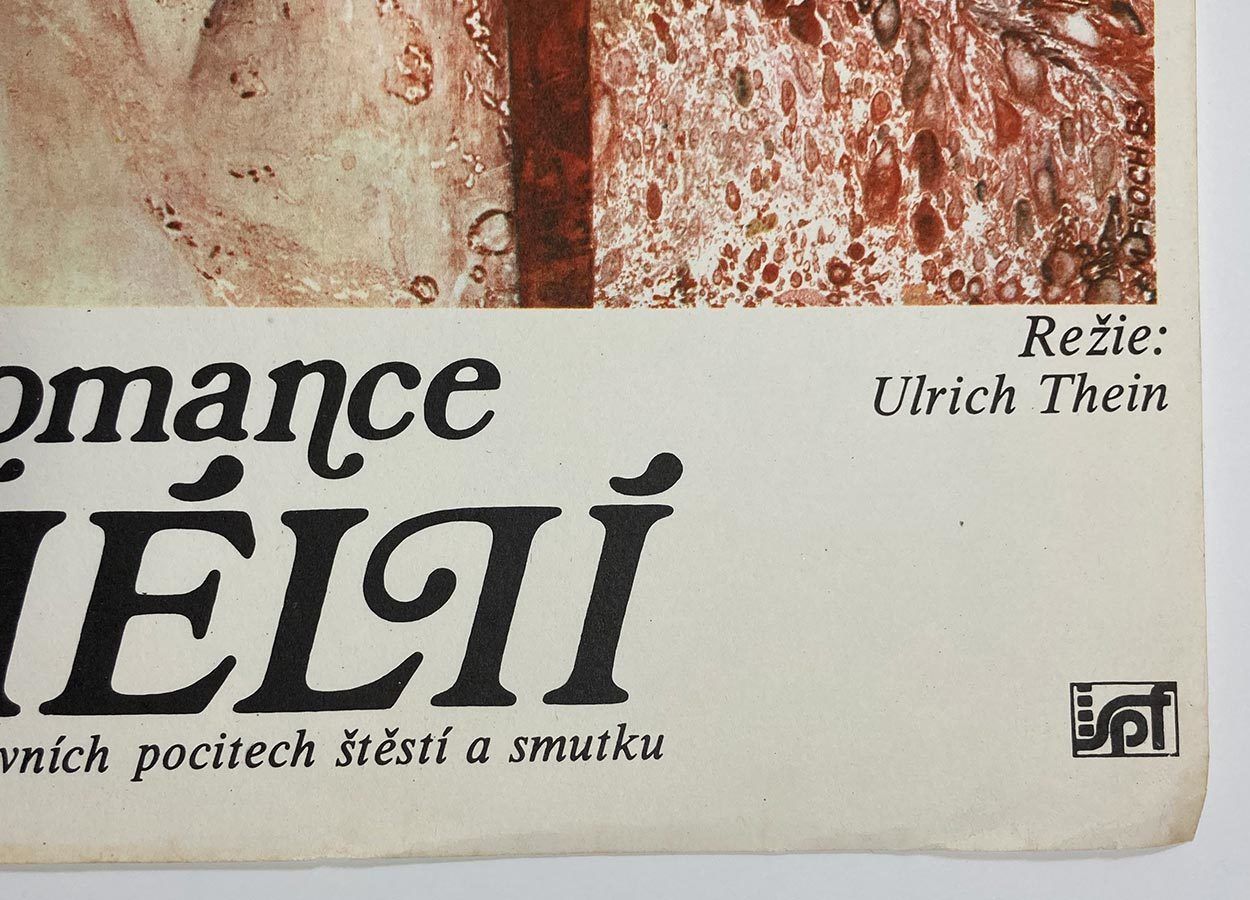 Original Film Poster, Romance With Amelie, Miroslav Floch, 1983, Genuine Czech Vintage Print photo vinterior