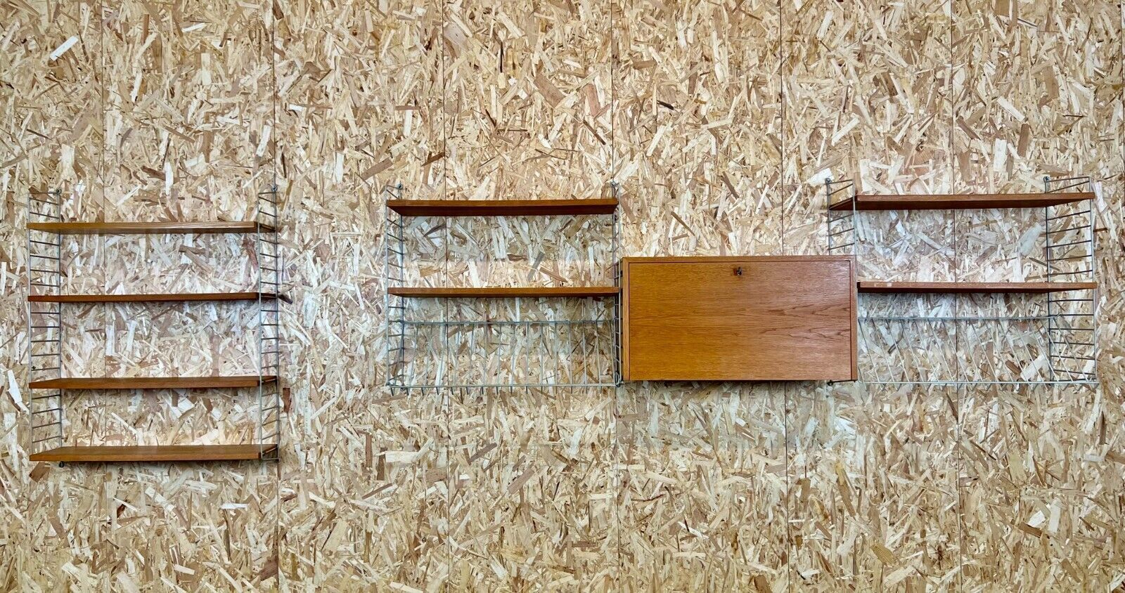 60's 70's Oak String Shelf Module By Kajsa And Nils Nisse Strinning Sweden photo furniture
