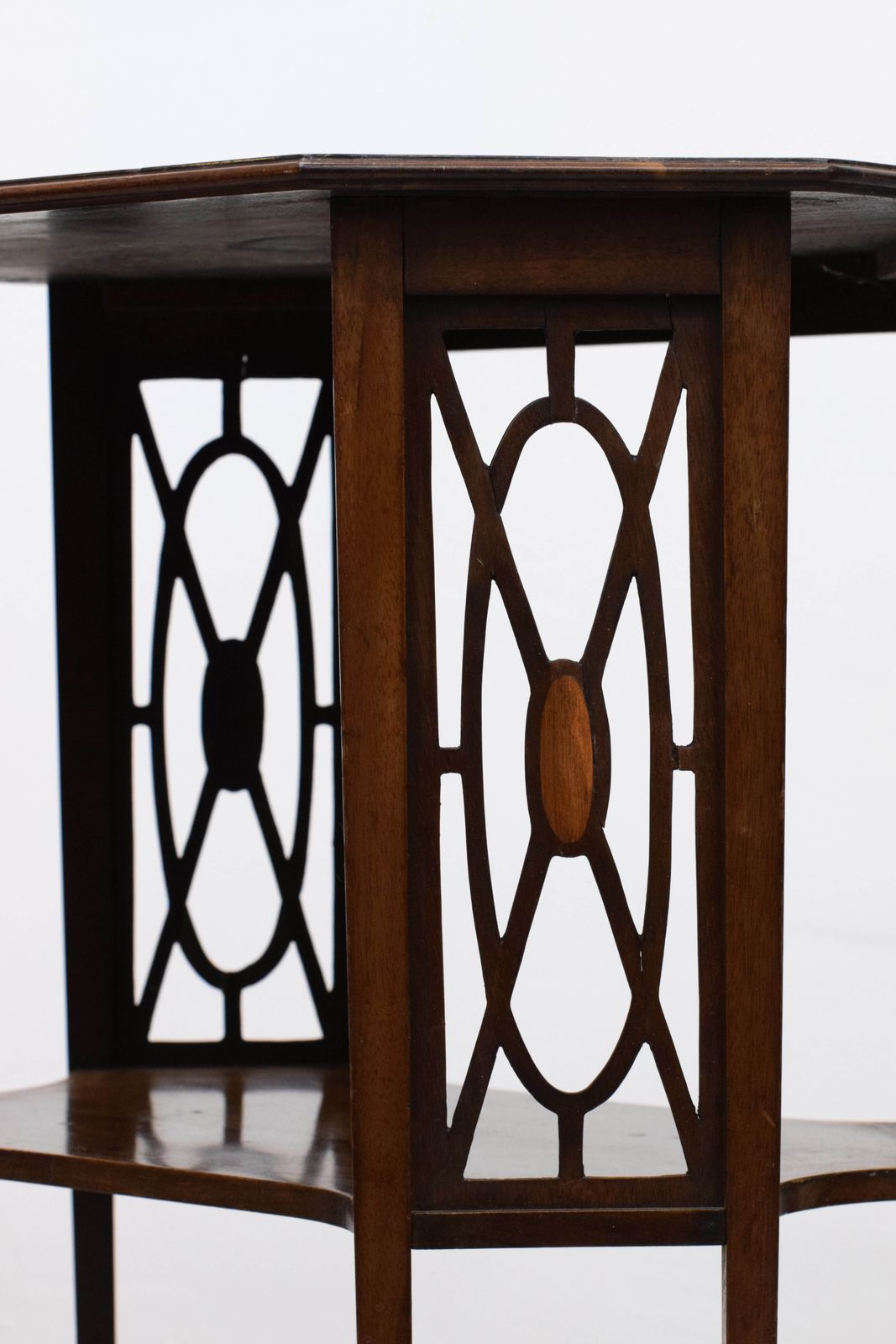 photo for sale Edwardian Inlaid Mahogany Sheraton Revival Occasional Table