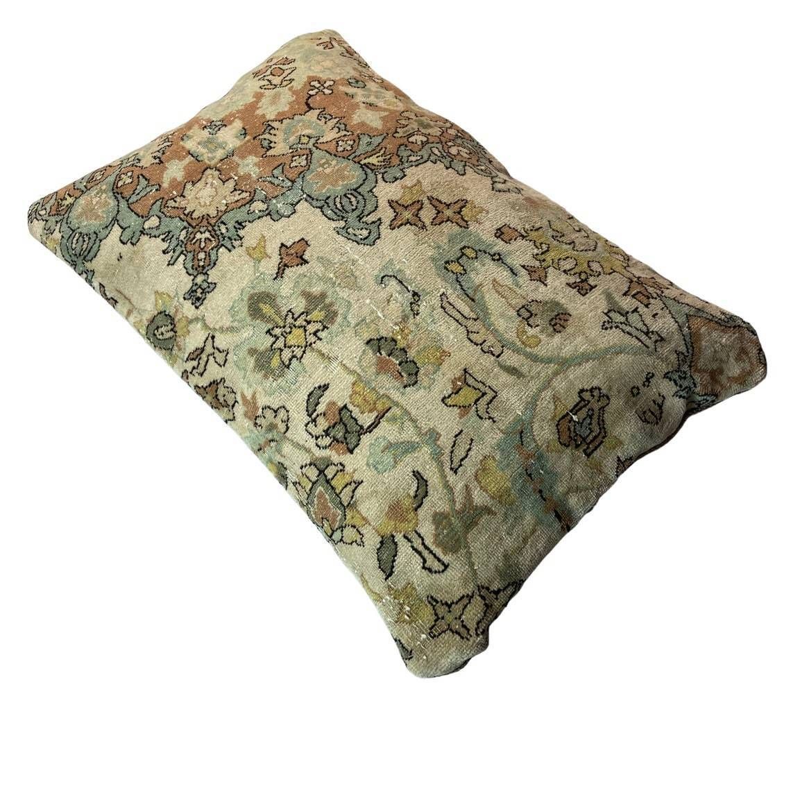 Vintage Turkish Handmade Cushion Cover  Decorative Pillow For Bedroom photo vinterior