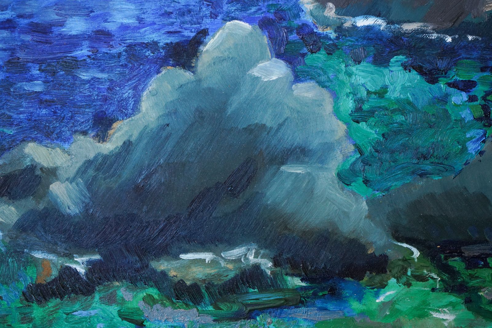 Fosca Bay   Costa Brava   En Plein Air Oil Study photo Kunst