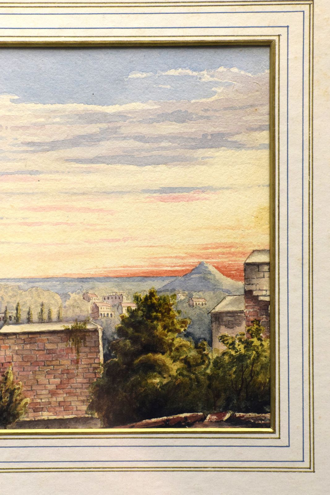 19th Century English School Watercolour Of A Landscape photo furniture