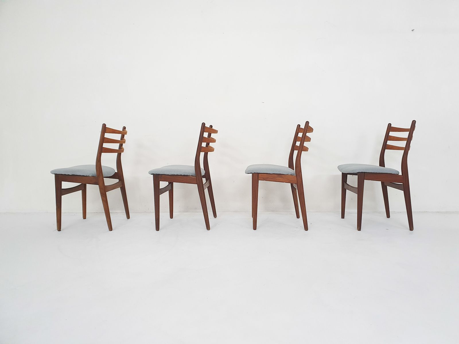 Set Of Four Dining Chairs By Topform, The Netherlands 1960's photo for sale