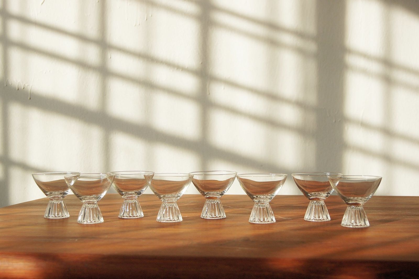 Vintage Cocktail Glasses In The Style Of Paden City, Set Of 8