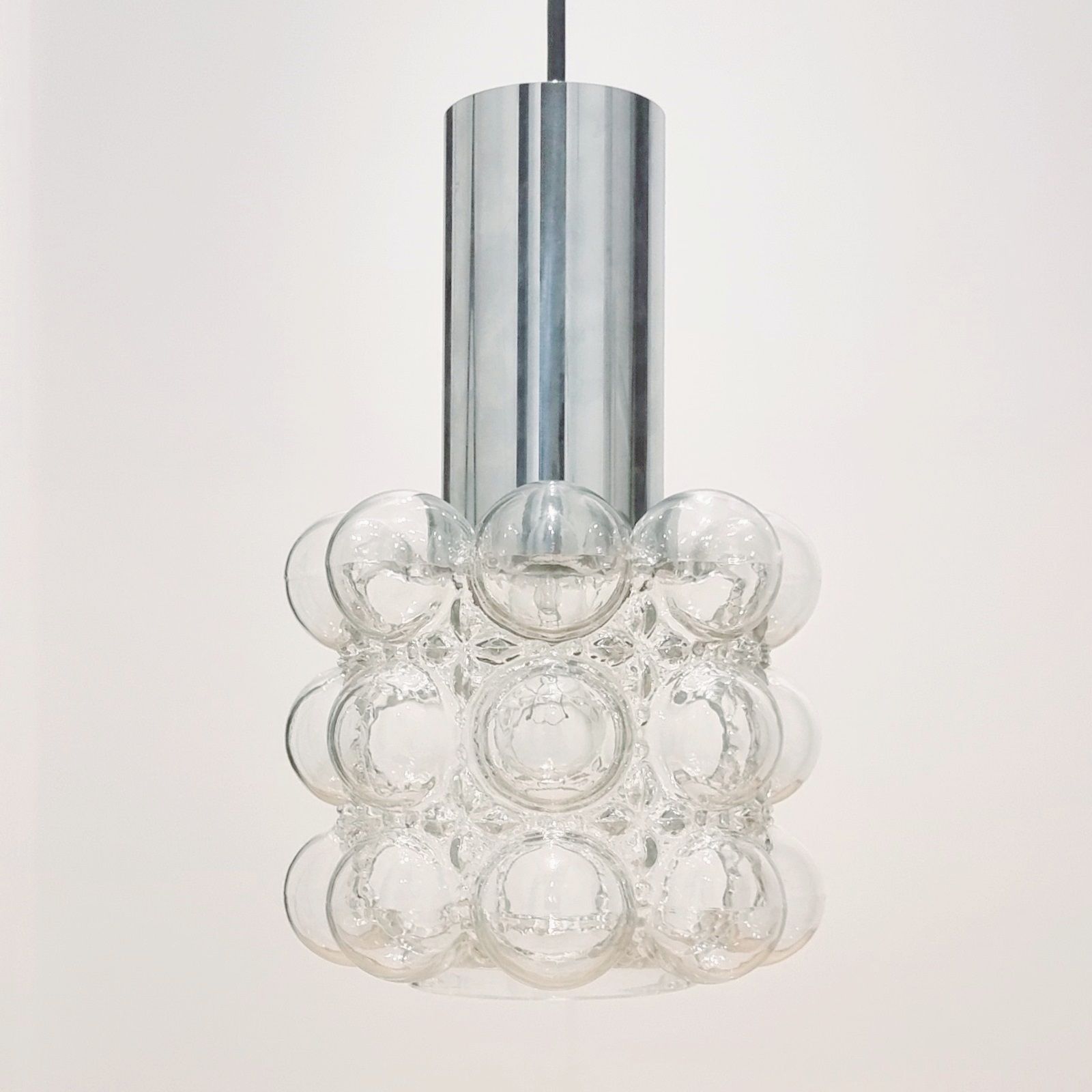 Mid Century Modern Bubble Glass Pendant/Ceiling Lamp By Helena Tynell For Limburg, Germany, 1960s photo furniture
