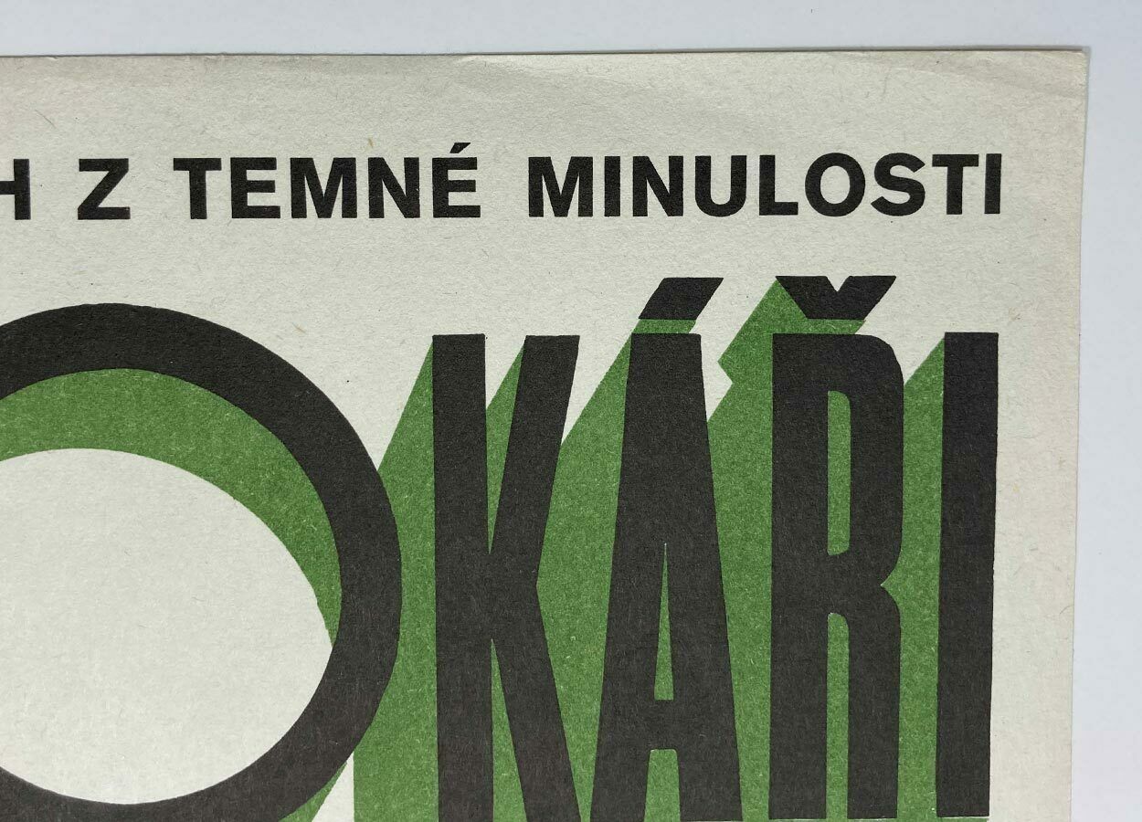 Original Film Poster, Slavers, Dobroslav Foll, 1978, Genuine Czech Vintage Print photo vinterior