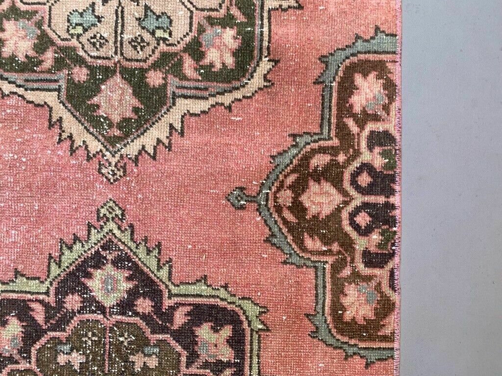 Distressed Turkish Runner 406x81 Cm Wool Vintage Tribal Rug photo buy