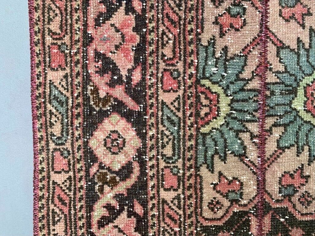 Distressed Turkish Narrow Runner 409x70 Cm Wool Vintage Tribal Rug photo 335.0