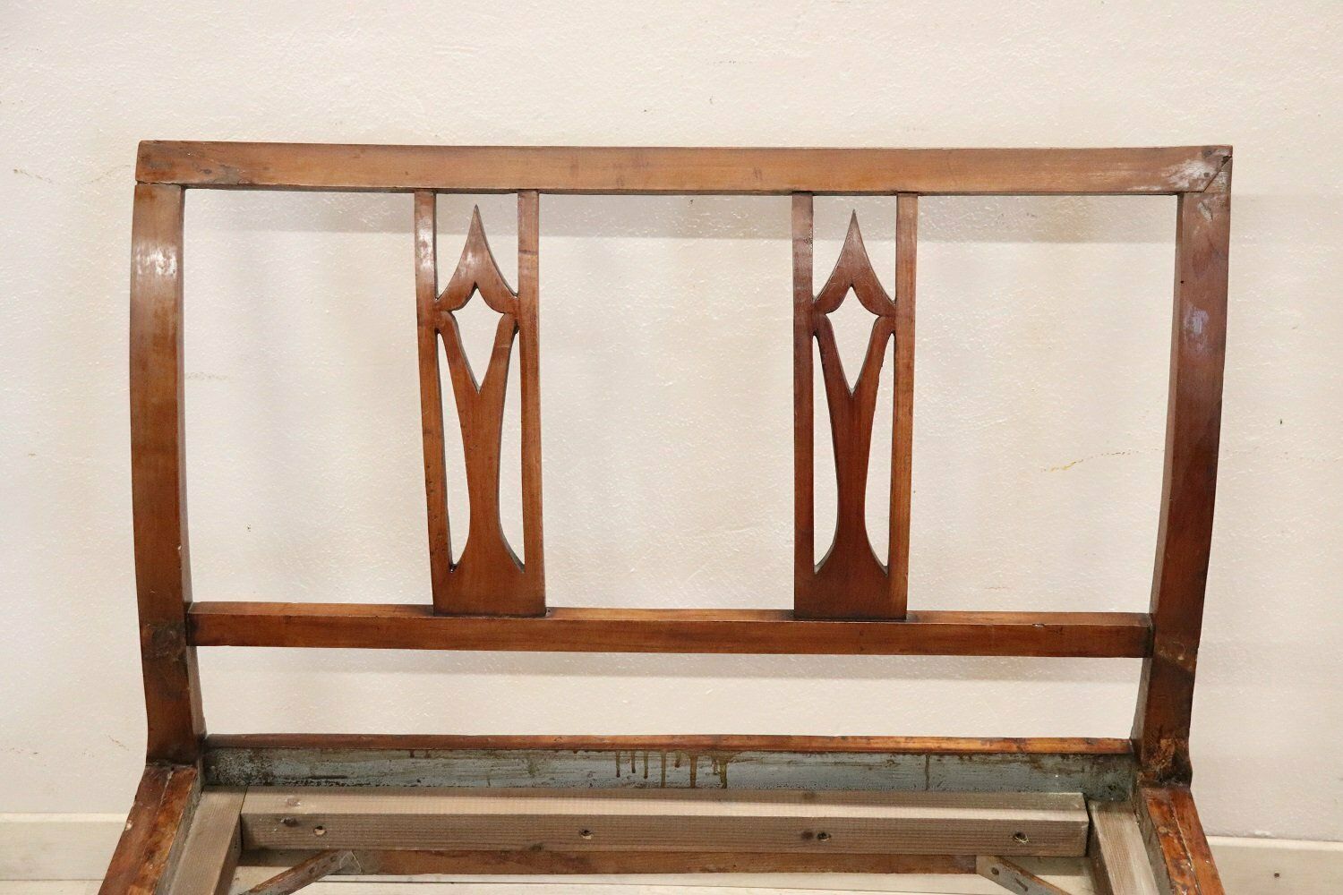 Antique Single Bed In Cherry Wood, Early 19th Century photo furniture