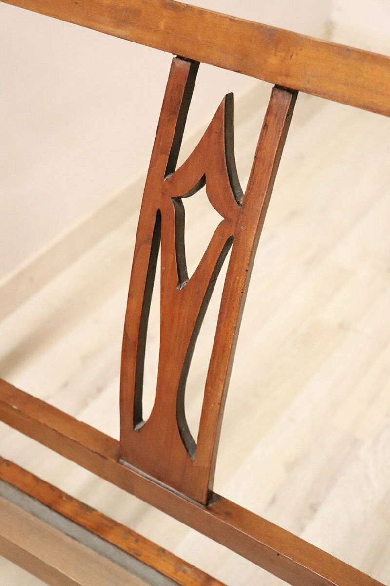 Antique Single Bed In Cherry Wood, Early 19th Century photo for sale