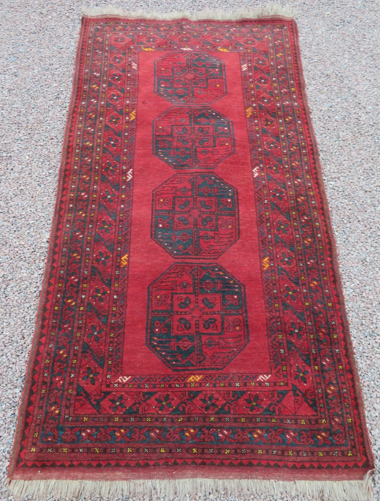 Antique Afghan Ersari Sulayman Village Rug.206cm X 109cm. photo furniture