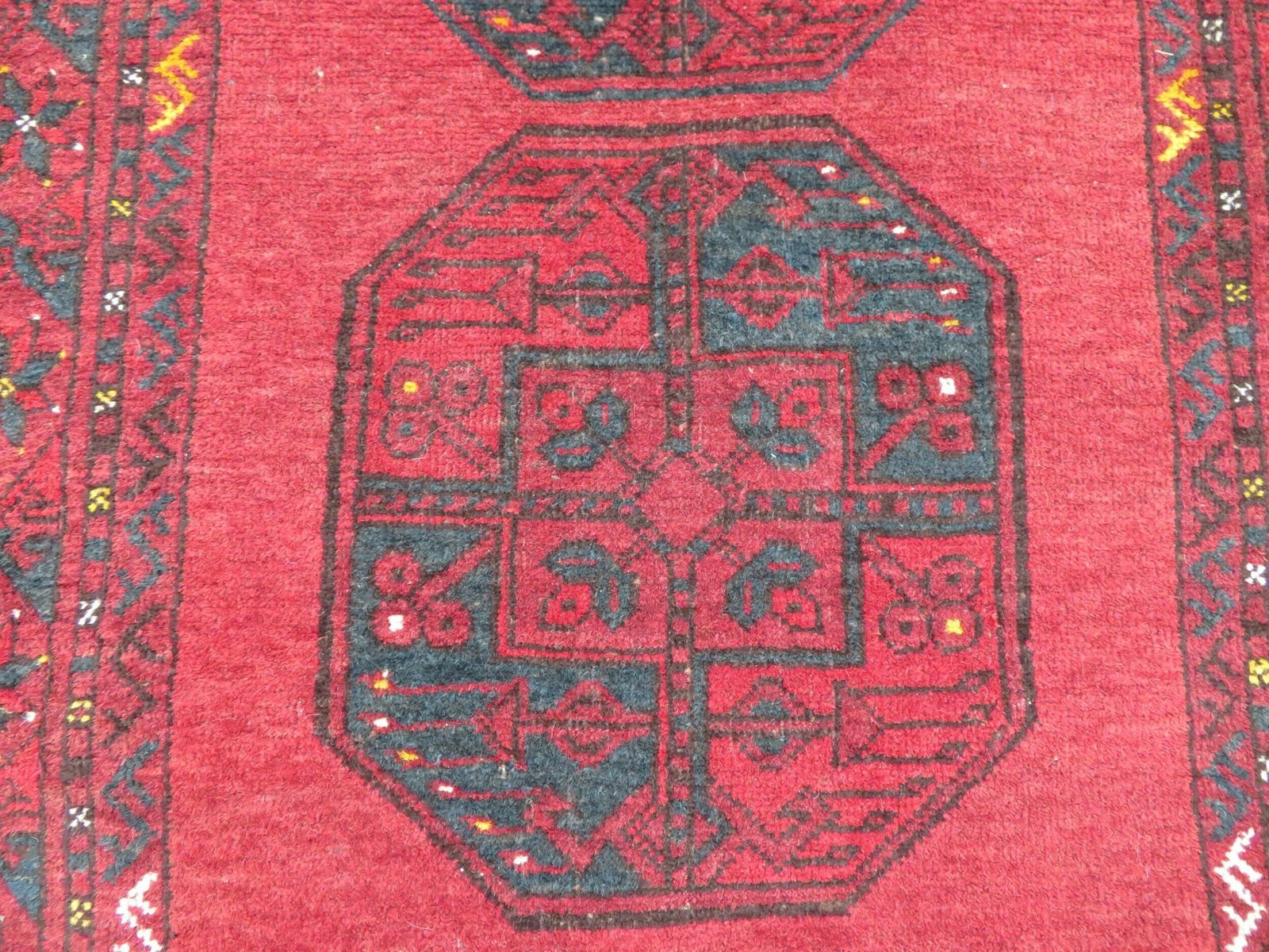 Antique Afghan Ersari Sulayman Village Rug.206cm X 109cm. photo vinterior
