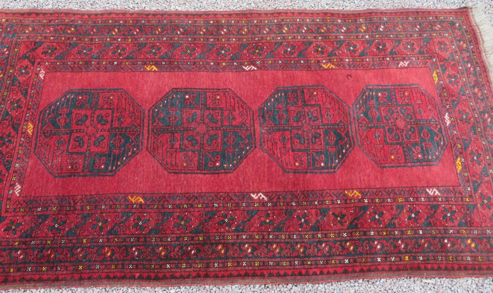 photo buy Antique Afghan Ersari Sulayman Village Rug.206cm X 109cm.
