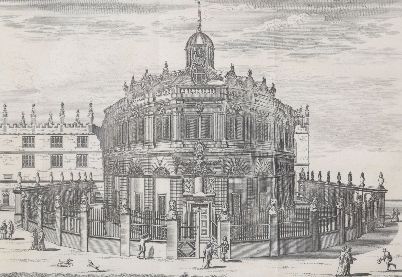 Pieter Van Der Aa (1659 1733), After David Loggan (1634–1692) The Sheldonian Theatre, University Of Oxford (1727) photo Art