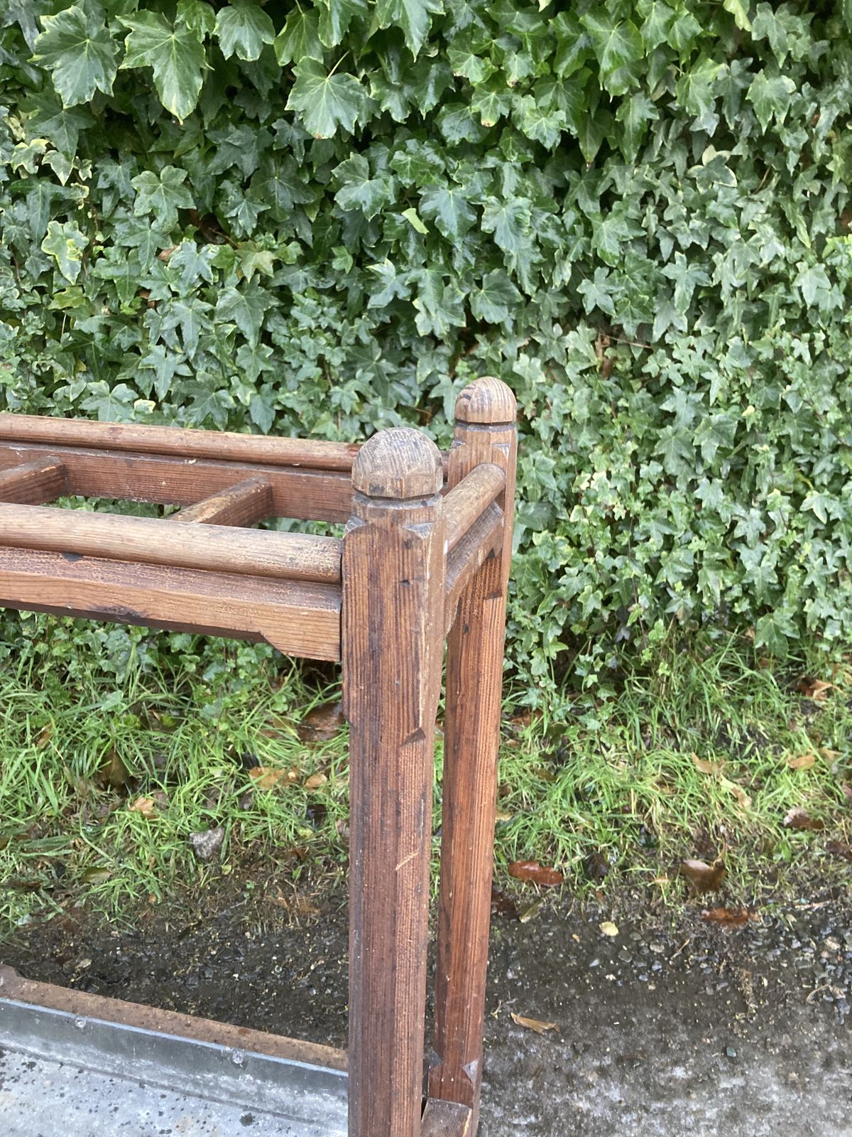 Gothic Country House Victorian  Pitch Pine Umbrella / Stick Stand photo for sale