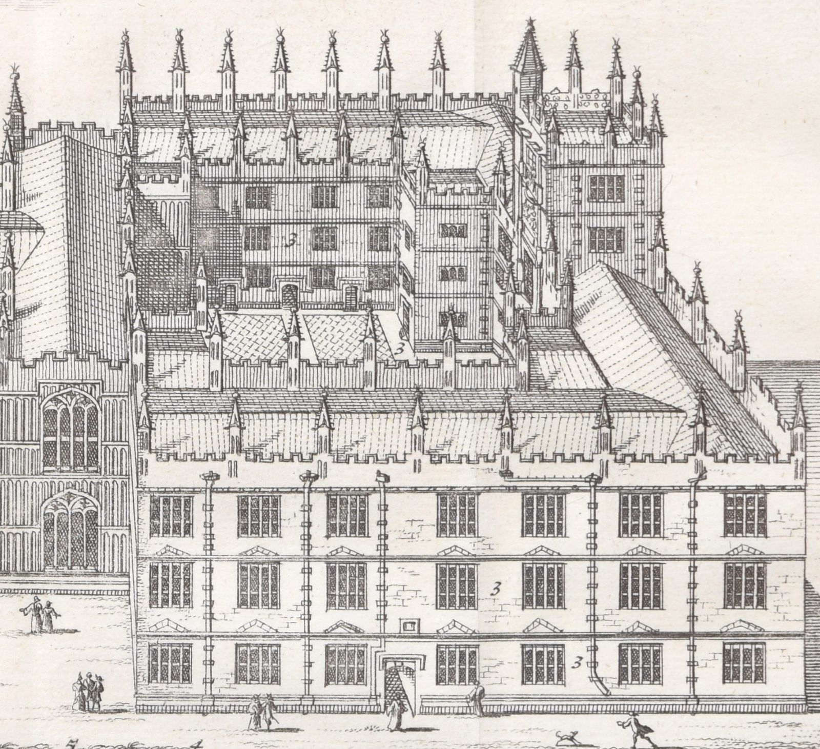 Pieter Van Der Aa (1659 1733), After David Loggan (1634–1692) The Bodleian Library, Oxford (1727) photo for sale