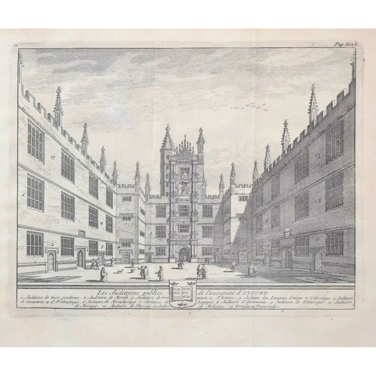 Pieter Van Der Aa (1659 1733), After David Loggan (1634–1692) The Public Schools, University Of Oxford (1727)
