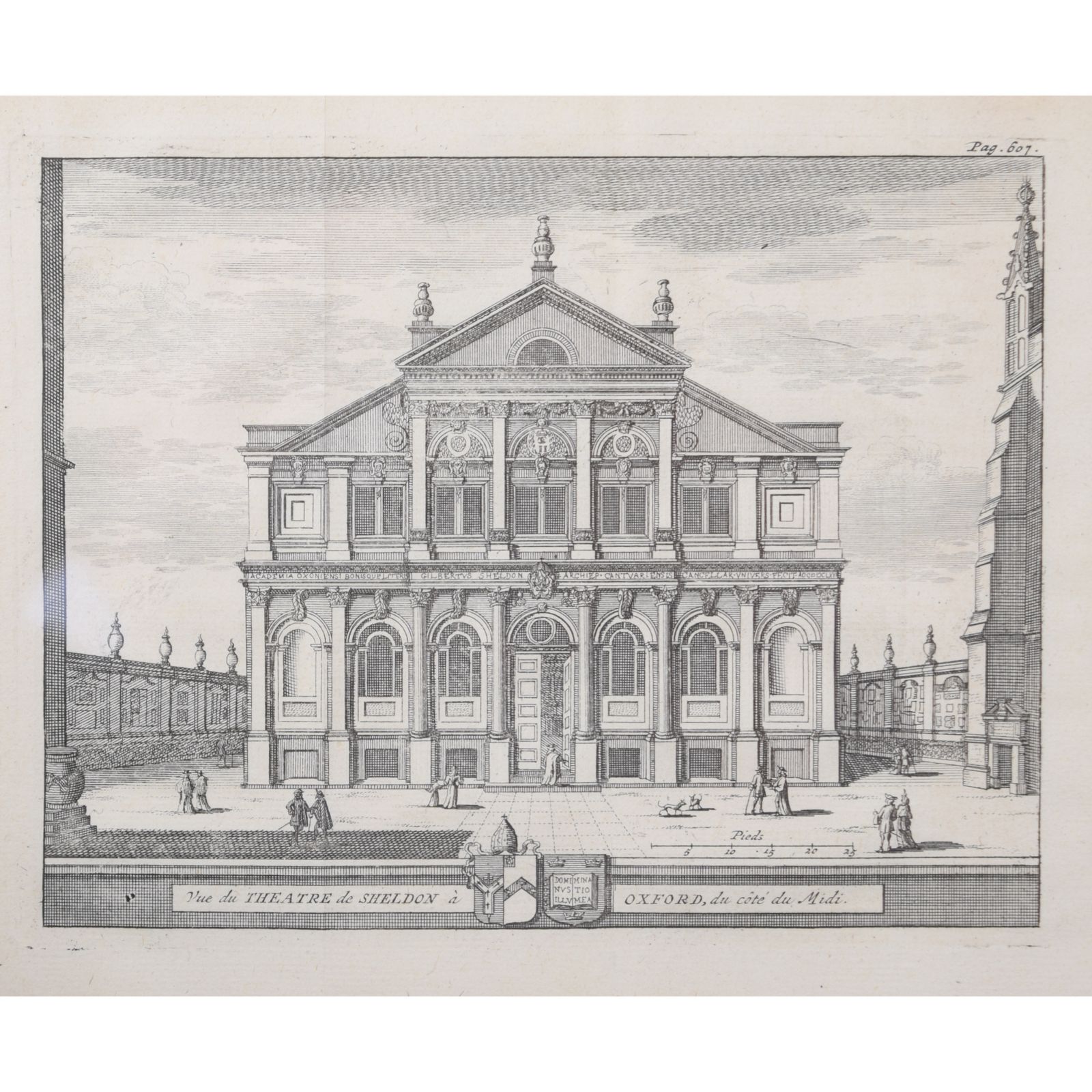 Pieter Van Der Aa (1659 1733), After David Loggan (1634–1692) The Sheldonian Theatre, University Of Oxford (1727)
