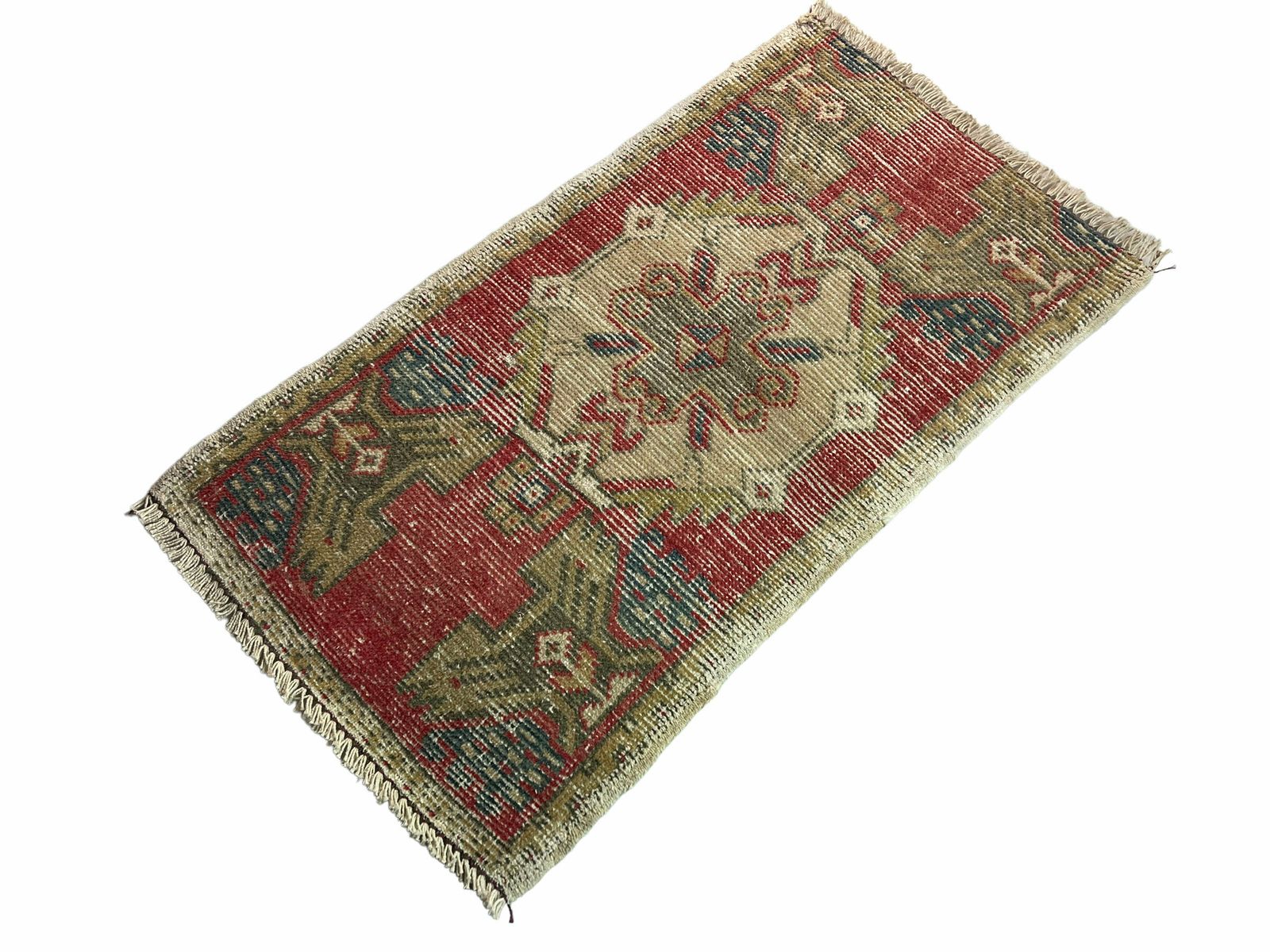 Traditioneel Turks Anatolisch Tapijt, Vintage Anatolisch Turks Tapijt 93 X 52 Cm photo buy