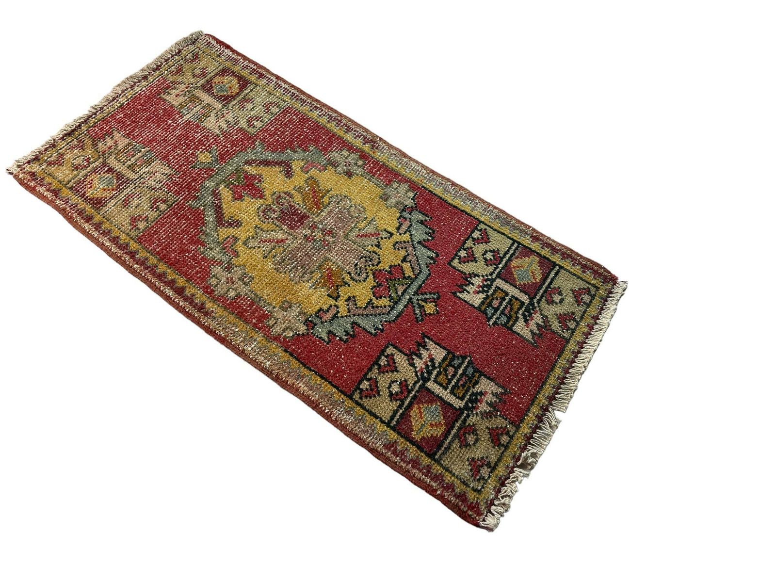 Traditional Turkish Anatolian Rug , Vintage Anatolian Turkish Rug 102 X 53 Cm photo furniture