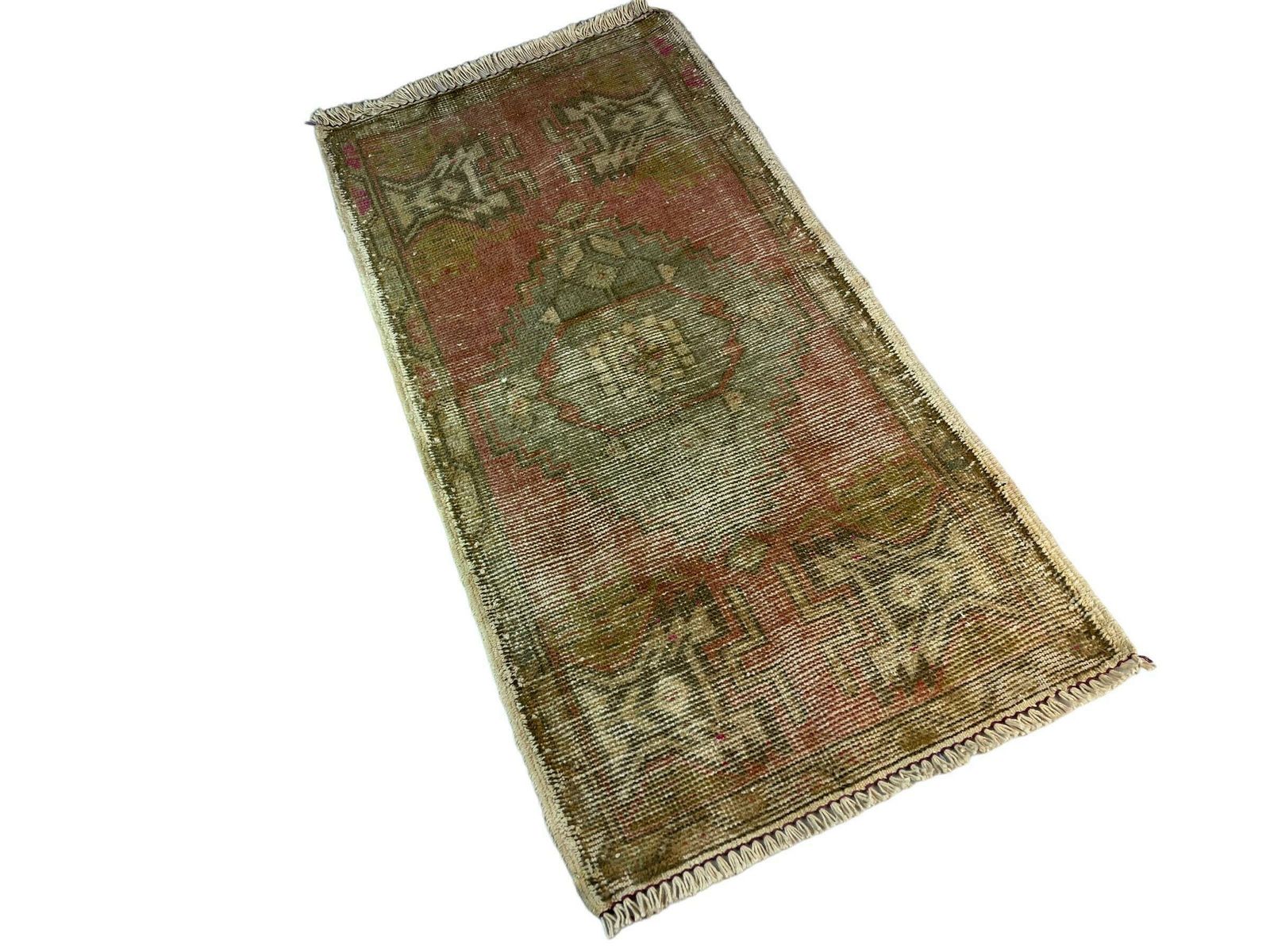 Traditional Turkish Anatolian Rug , Vintage Anatolian Turkish Rug 101 X 51 Cm