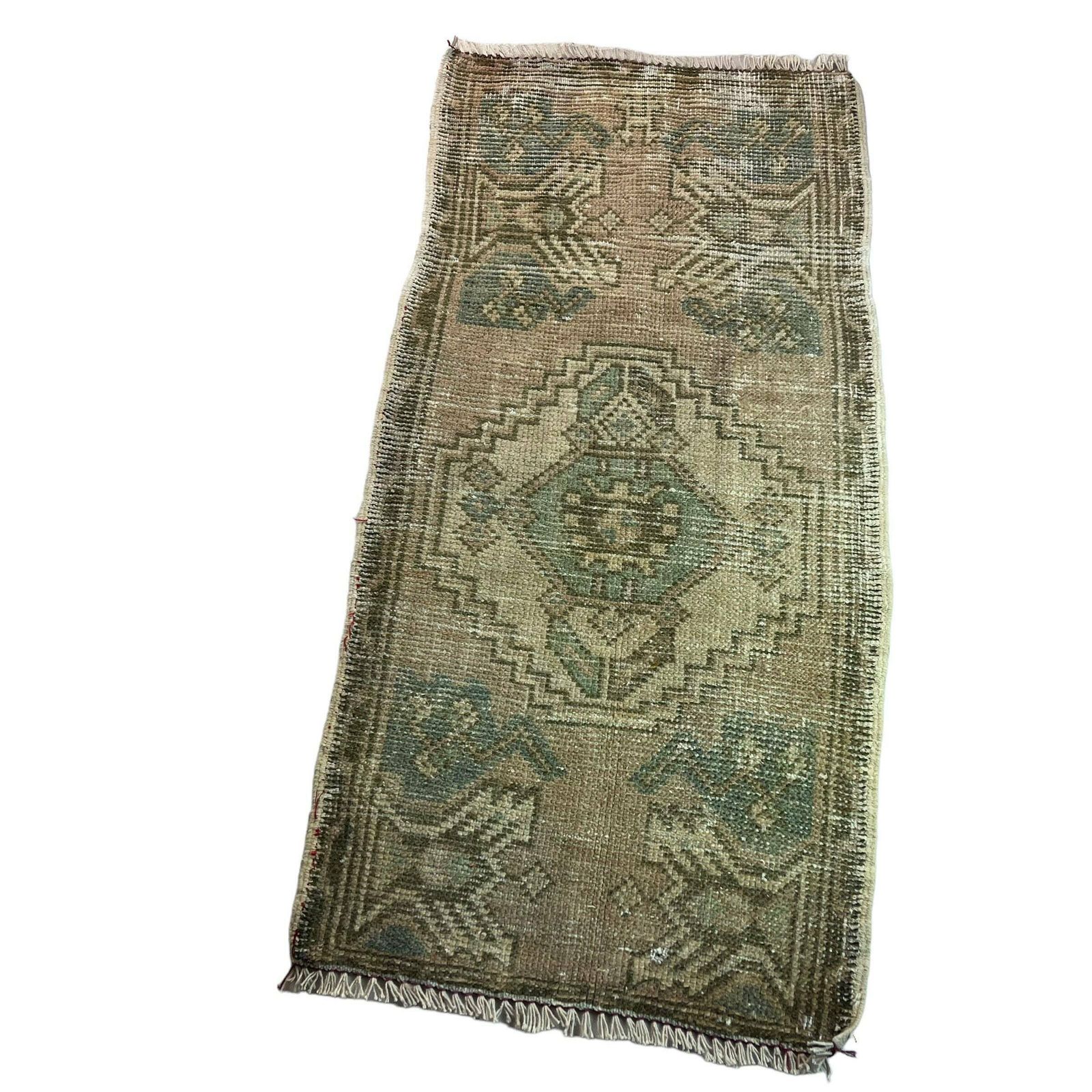 Traditional Turkish Anatolian Rug , Vintage Anatolian Turkish Rug 97 X 50 Cm photo vinterior