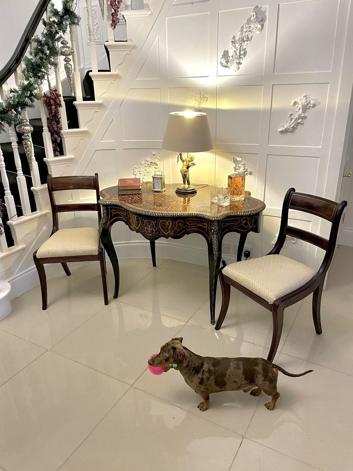 Outstanding Quality Antique 19th Century French Freestanding Marquetry And Parquetry Centre Table photo Furniture