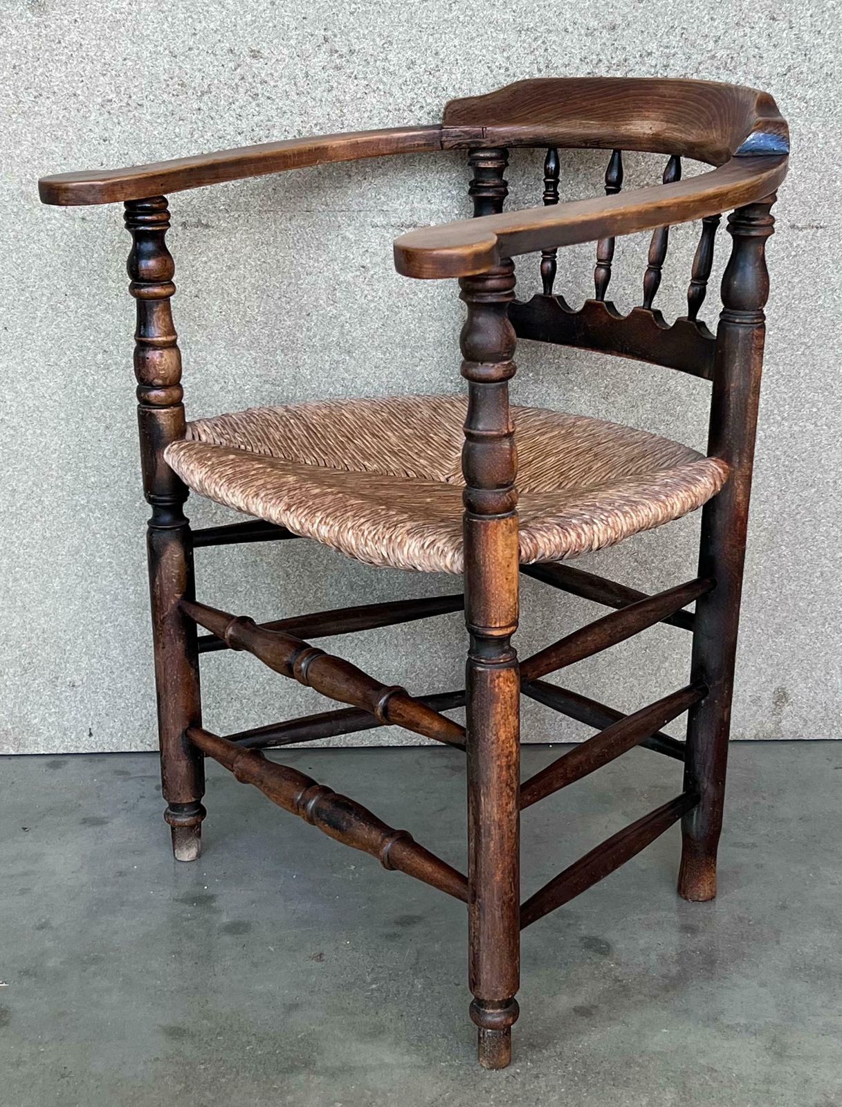 Pair Of Spanish Horseshoe Back And Cane Armchairs photo buy