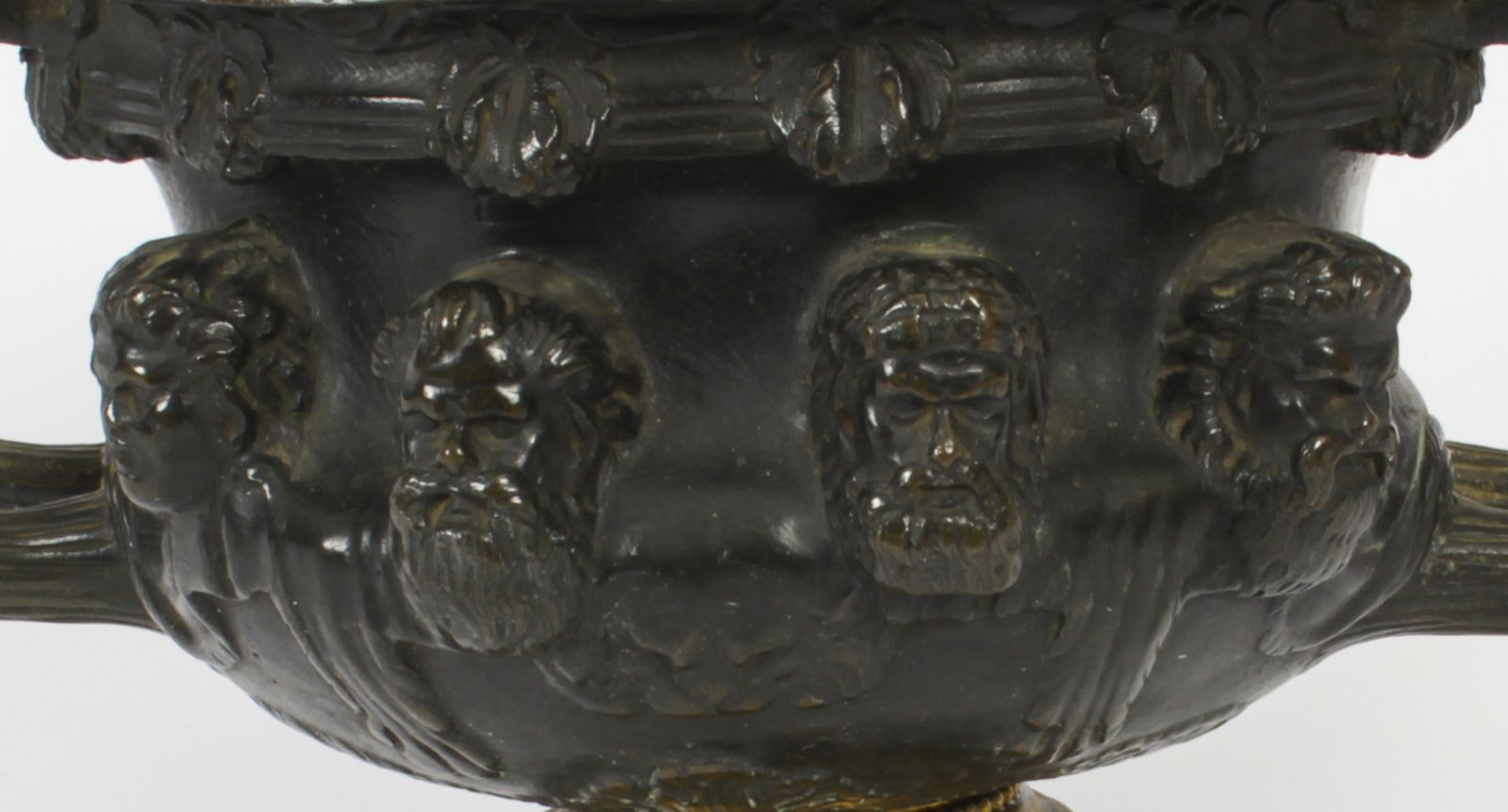 Antique French Grand Tour Bronze & Ormolu Urn 19th Century photo furniture