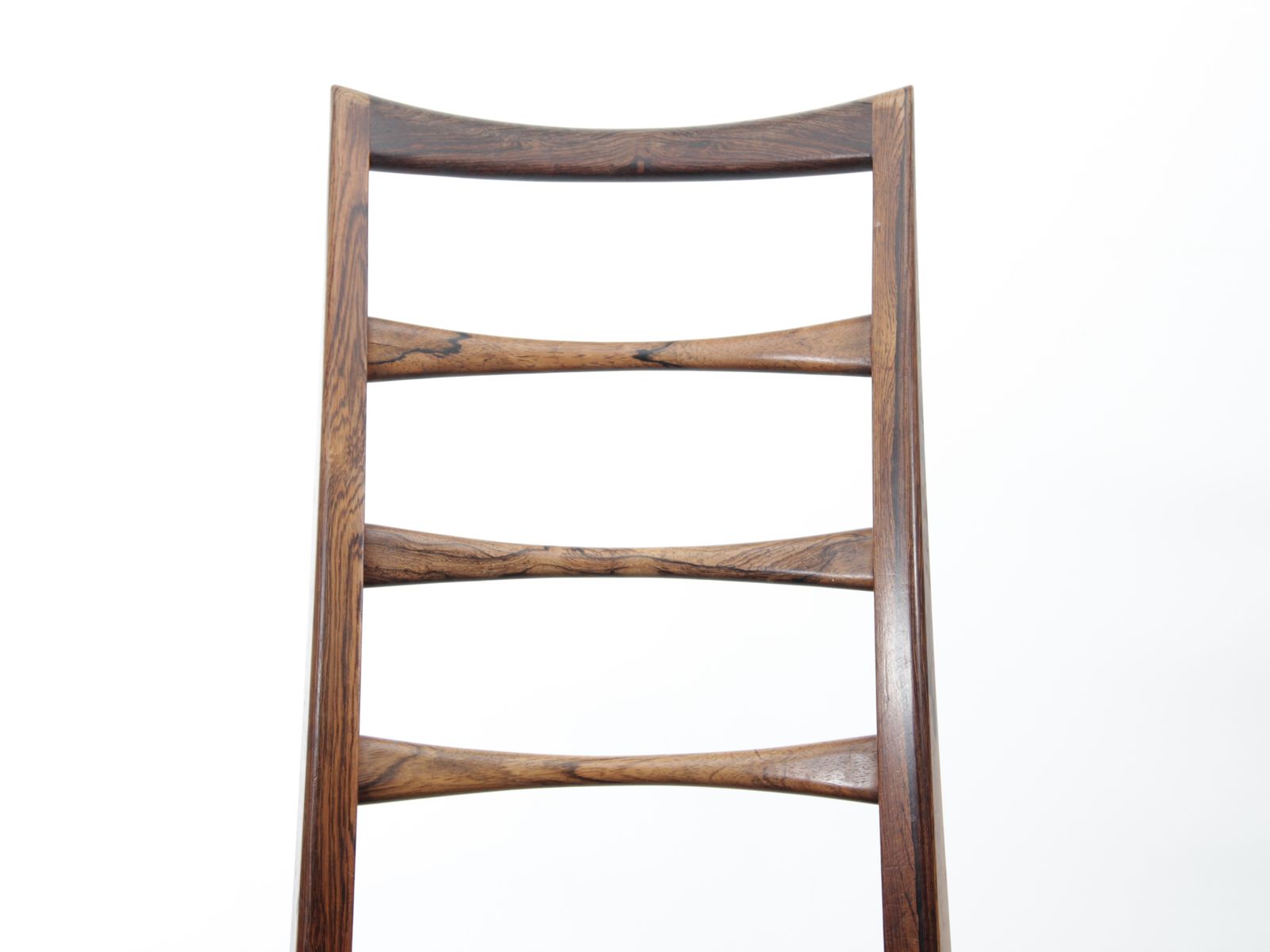 Mid Century  Modern Scandinavian Set Of 4 Teak Chairs Model Lis  By Niels Koefoed photo vintage