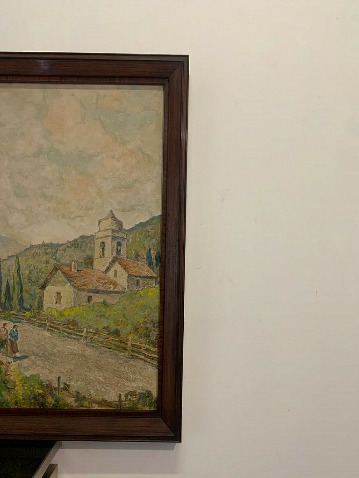 3810.56 Mountain Landscape, Oil Painting On Canvas, 1920s photo