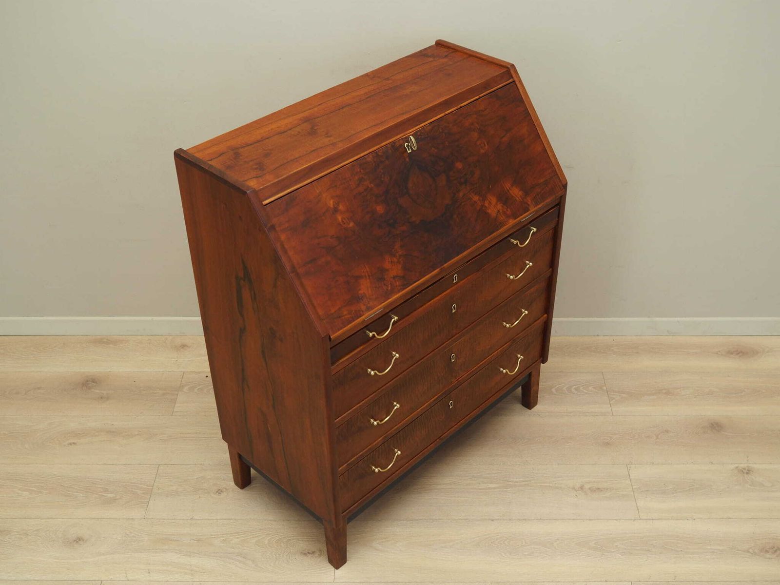 Walnut Secretary, Danish Design, 1960s, Production: Denmark photo buy