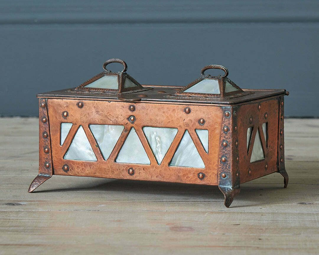 An Arts And Crafts Cigarette Box photo vintage